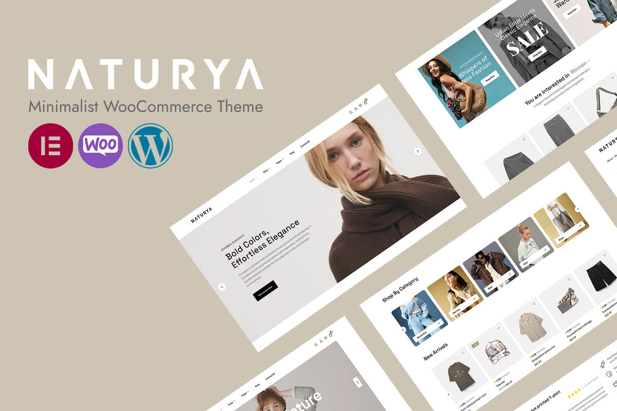 Naturya - Minimalist WooCommerce WordPress Theme