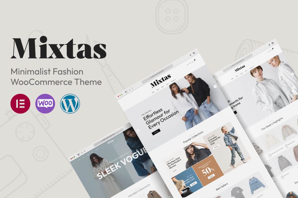 Mixtas - Minimalist Fashion WooCommerce Theme